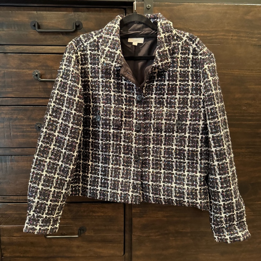 Loft Sparkle Tweed Jacket